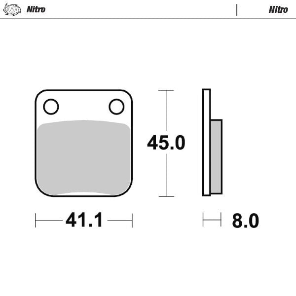 Moto-Master Nitro Brake Pads - Sintered Metal - 90021