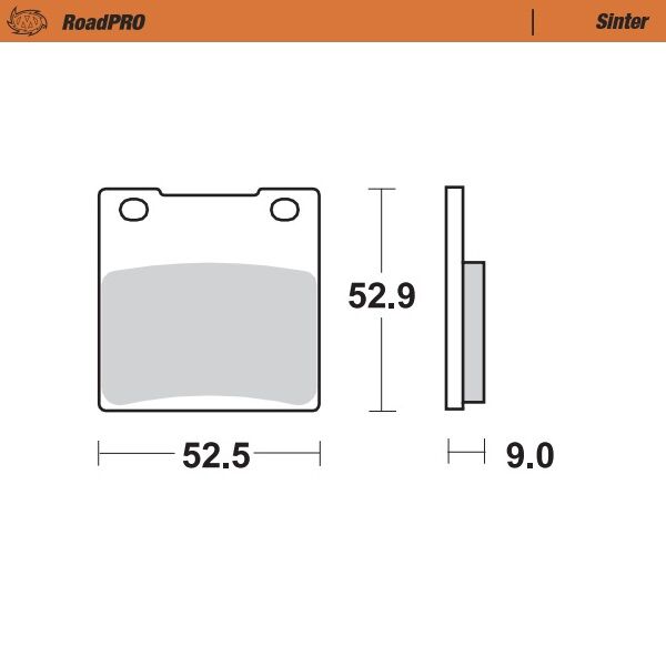 Moto-Master RoadPRO Sinder Brake Pad Rear - Sintered Metal - 401902