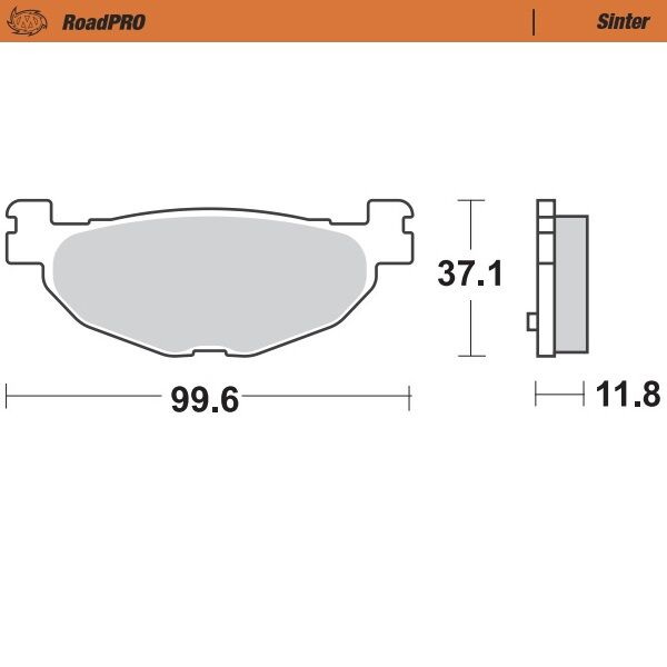 Moto-Master RoadPRO Sinter Scooter - Sintered Metal - 400803