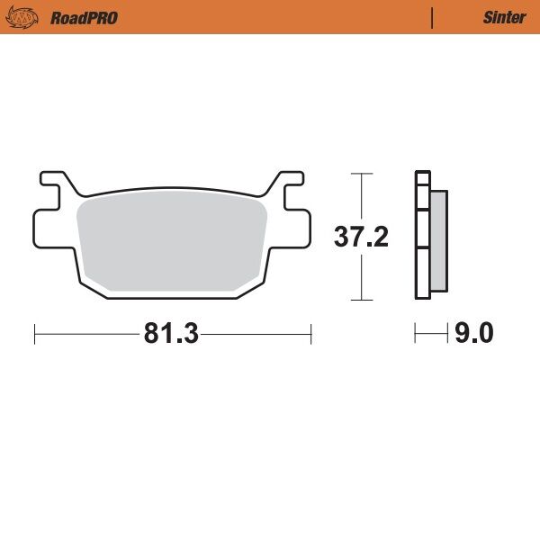 Moto-Master RoadPRO Sinter Scooter - Sintered Metal - 401203