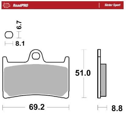 Moto-Master RoadPro Sinter Sport - Sintered Metal - 402805