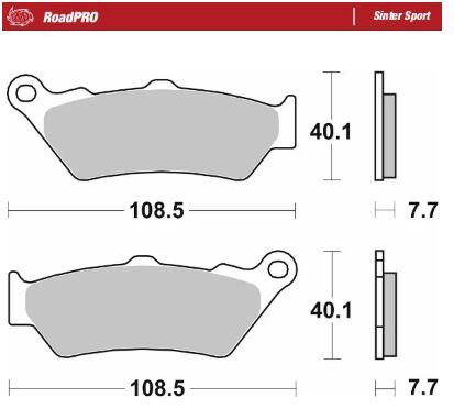 Moto-Master RoadPro Sinter Sport - Street, Sintered Metal