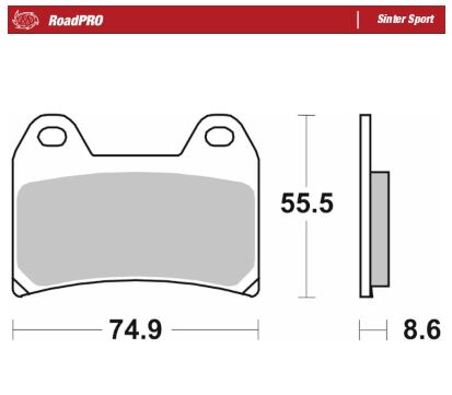 Moto-Master RoadPro Sinter Sport - Sintered Metal - 404305