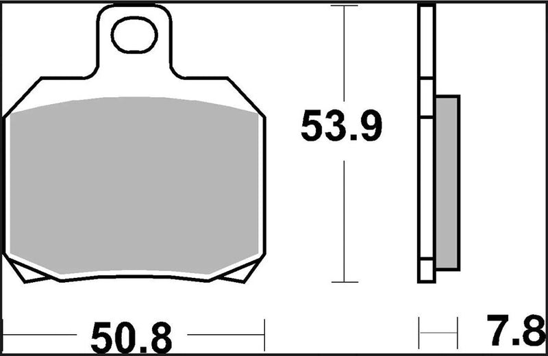 Brembo BRAKE PAD SINTER XS PRIME LINE - Front, Rear, Sintered Metal - 07004XS