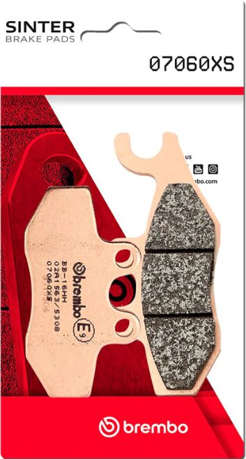 Brembo BRAKE PAD SINTER XS PRIME LINE - Front, Rear, Sintered Metal - 07060XS