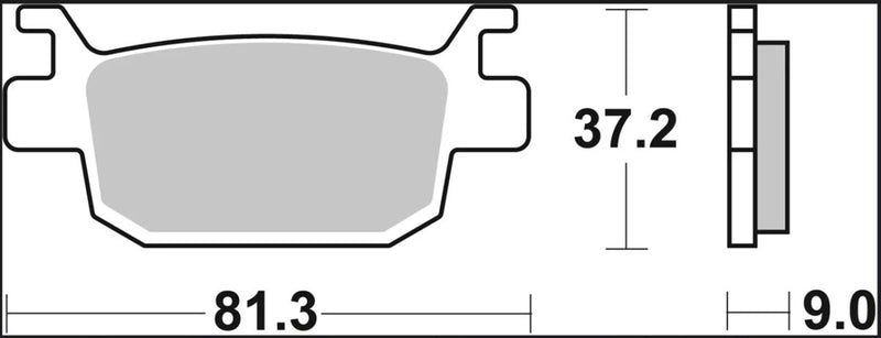 Brembo BRAKE PAD SINTER XS PRIME LINE - Front, Rear, Sintered Metal - 07064XS