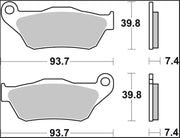 Brembo BRAKE PAD SINTER XS PRIME LINE - Front, Rear, Sintered Metal - 07065XS