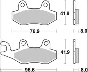 Brembo BRAKE PAD SINTER XS PRIME LINE - Sintered Metal - 07076XS
