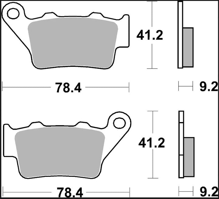 Brembo BRAKE PAD SINTER XS PRIME LINE - Sintered Metal - 07082XS