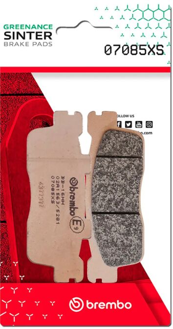 Brembo BRAKE PAD SINTER XS PRIME LINE - Sintered Metal - 07085XS