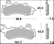 Brembo BRAKE PAD SINTER XS PRIME LINE - Sintered Metal - 07118XS