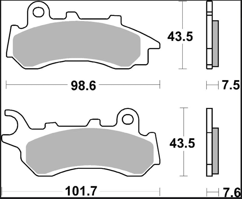 Brembo BRAKE PAD SINTER XS PRIME LINE - Sintered Metal - 07118XS
