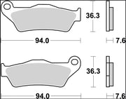 Brembo BRAKE PAD SINTER LA PRIME LINE - Sintered Metal - 07BB04LA