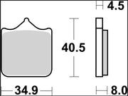 Brembo BRAKE PAD SINTER LA PRIME LINE - Sintered Metal - 07BB33LA