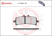 Brembo BRAKE PAD GENUINE SINTER PRIME LINE - Sintered Metal - 07BB3793