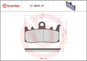 Brembo BRAKE PAD GENUINE SINTER PRIME LINE - Multi-Purpose, Street, Sintered Metal
