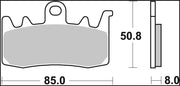 Brembo BRAKE PAD SINTER SA PRIME LINE - Street, Sintered Metal