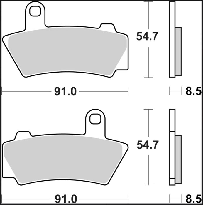 Brembo BRAKE PAD SINTER SA PRIME LINE - Sintered Metal - 07BB40SA