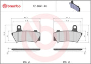 Brembo BRAKE PAD GENUINE SINTER PRIME LINE - Front, Rear, Sintered Metal