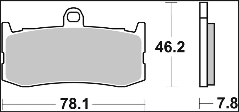Brembo BRAKE PAD SINTER SA PRIME LINE - Sintered Metal - 07GR06SA