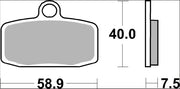 Brembo BRAKE PAD SINTER SX PRIME LINE - Sintered Metal - 07GR20SX