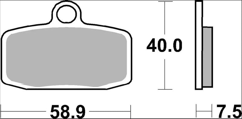Brembo BRAKE PAD SINTER SX PRIME LINE - Sintered Metal - 07GR20SX