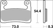 Brembo BRAKE PAD SINTER SR XTRA LINE - Sintered Metal - 07GR90SR