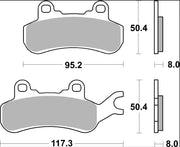 Brembo BRAKE PAD SINTER SX PRIME LINE - Sintered Metal - 07GR91SX