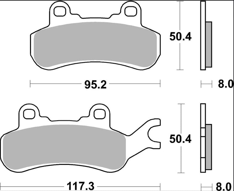 Brembo BRAKE PAD SINTER SX PRIME LINE - Sintered Metal - 07GR91SX