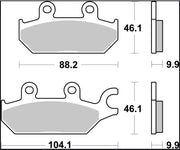 Brembo BRAKE PAD SINTER SD OFFROAD PRIME LINE - Sintered Metal - 07GR97SD