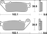 Brembo BRAKE PAD SINTER LA PRIME LINE - Sintered Metal - 07HO41LA