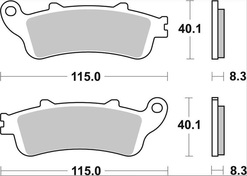 Brembo BRAKE PAD SINTER LA PRIME LINE - Sintered Metal - 07HO42LA