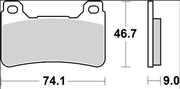 Brembo BRAKE PAD SINTER SR XTRA LINE - Sintered Metal - 07HO50SR