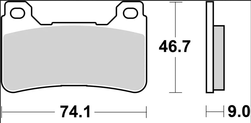 Brembo BRAKE PAD SINTER SR XTRA LINE - Sintered Metal - 07HO50SR