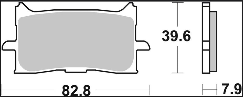 Brembo BRAKE PAD SINTER LA PRIME LINE - Sintered Metal - 07HO62LA