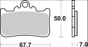 Brembo BRAKE PAD SINTER SA PRIME LINE - Sintered Metal - 07HO72SA