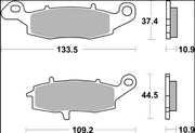 Brembo BRAKE PAD SINTER SP PRIME LINE - Sintered Metal - 07KA15SP