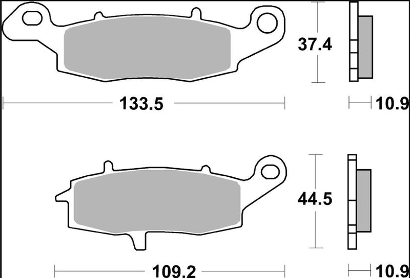 Brembo BRAKE PAD SINTER SP PRIME LINE - Sintered Metal - 07KA15SP