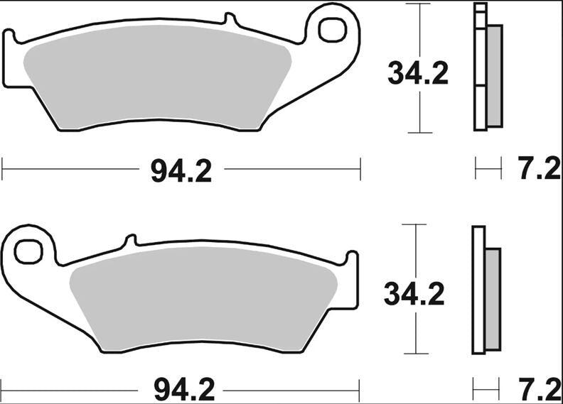 Brembo BRAKE PAD SINTER SX PRIME LINE - Sintered Metal - 07KA17SX