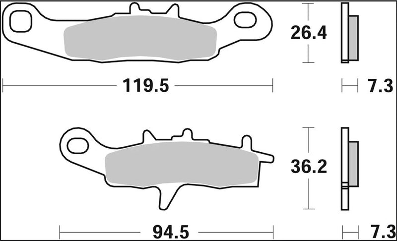 Brembo BRAKE PAD SINTER SX PRIME LINE - Sintered Metal - 07KA22SX