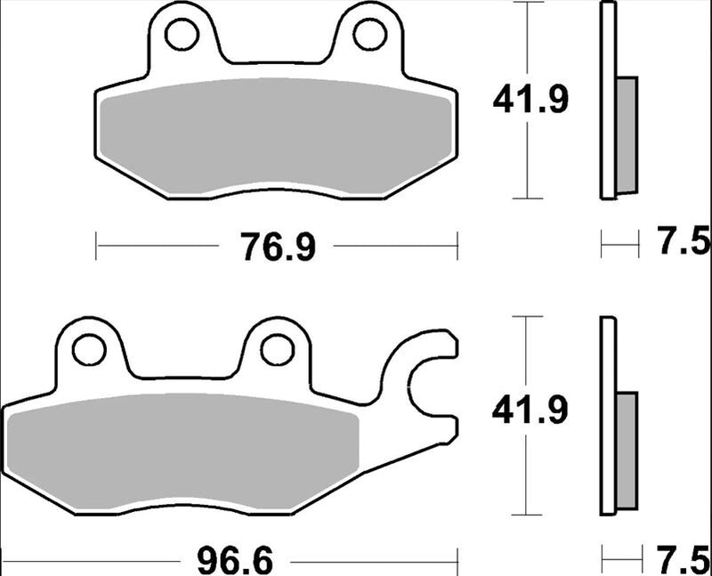 Brembo BRAKE PAD SINTER SA PRIME LINE - Sintered Metal - 07KA31SA