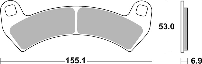 Brembo BRAKE PAD SINTER SX PRIME LINE - Sintered Metal - 07PO14SX
