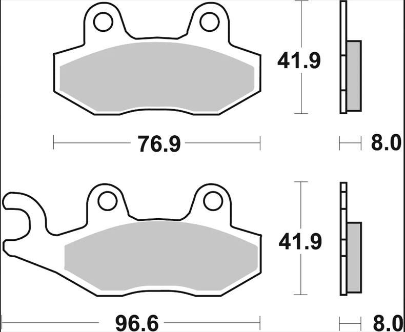Brembo BRAKE PAD SINTER SD OFFROAD PRIME LINE - Sintered Metal - 07SU12SD