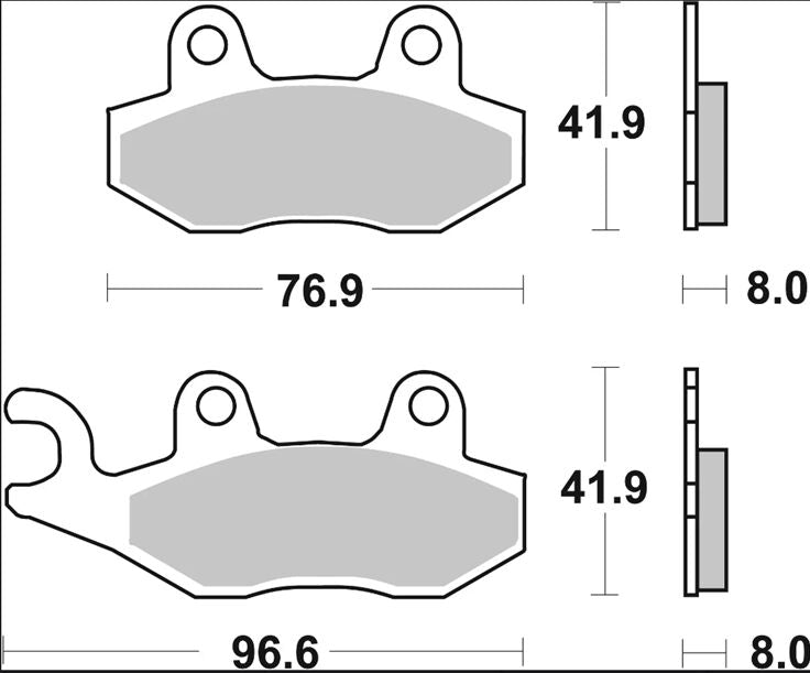 Brembo BRAKE PAD SINTER SP PRIME LINE - Sintered Metal - 07SU12SP