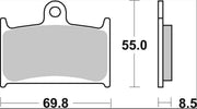 Brembo BRAKE PAD SINTER SA PRIME LINE - Sintered Metal - 07SU14SA
