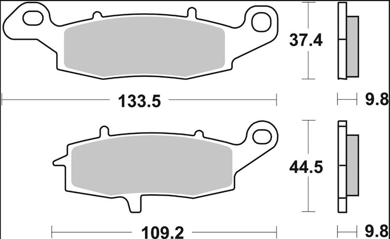 Brembo BRAKE PAD SINTER SP PRIME LINE - Sintered Metal - 07SU16SP
