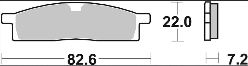 Brembo BRAKE PAD SINTER SX PRIME LINE - Sintered Metal - 07YA16SX