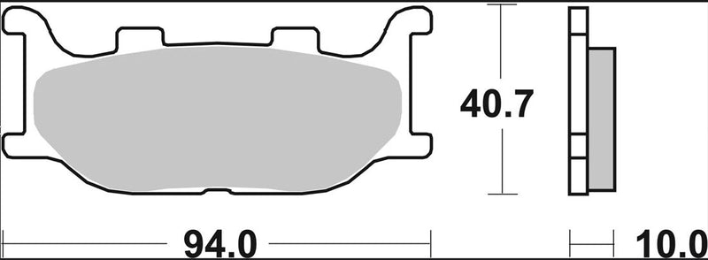Brembo BRAKE PAD SINTER LA PRIME LINE - Sintered Metal - 07YA34LA