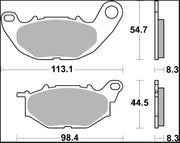 Brembo BRAKE PAD SINTER SR XTRA LINE - Sintered Metal - 07YA52SR