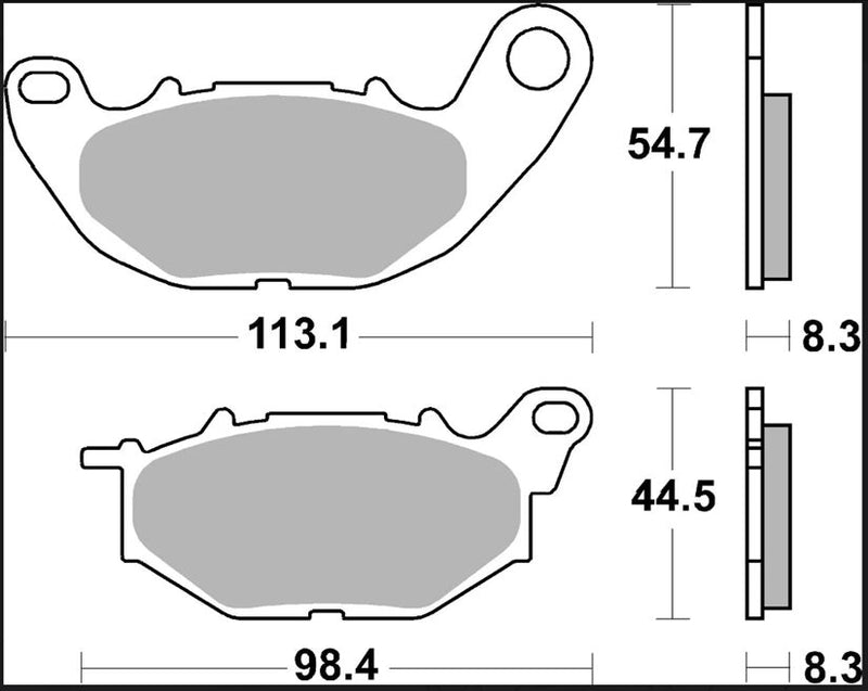 Brembo BRAKE PAD SINTER SR XTRA LINE - Sintered Metal - 07YA52SR